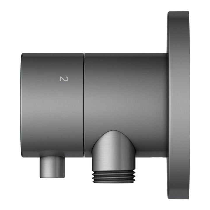 Keuco Fertigmontageset IXMO UP3-W-Ab/ Um-V, Hlt, rd, SW-chrom geb.