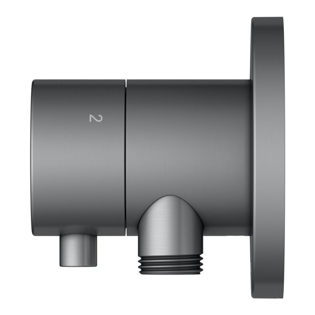 Keuco Fertigmontageset IXMO UP3-W-Ab/ Um-V, Hlt, rd, SW-chrom geb.