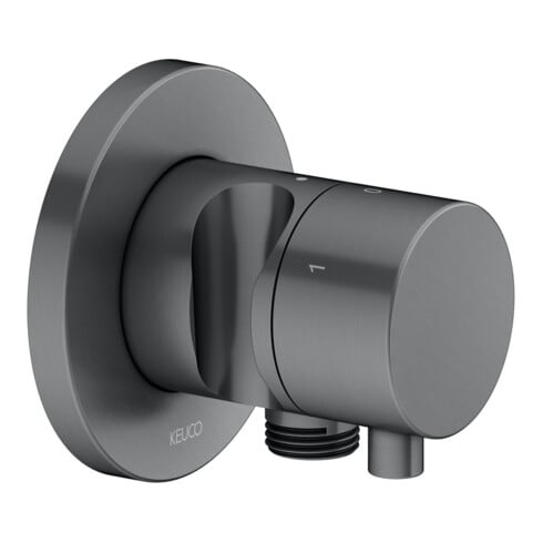 Keuco Fertigmontageset IXMO UP3-W-Ab/ Um-V, Hlt, rd, SW-chrom geb.