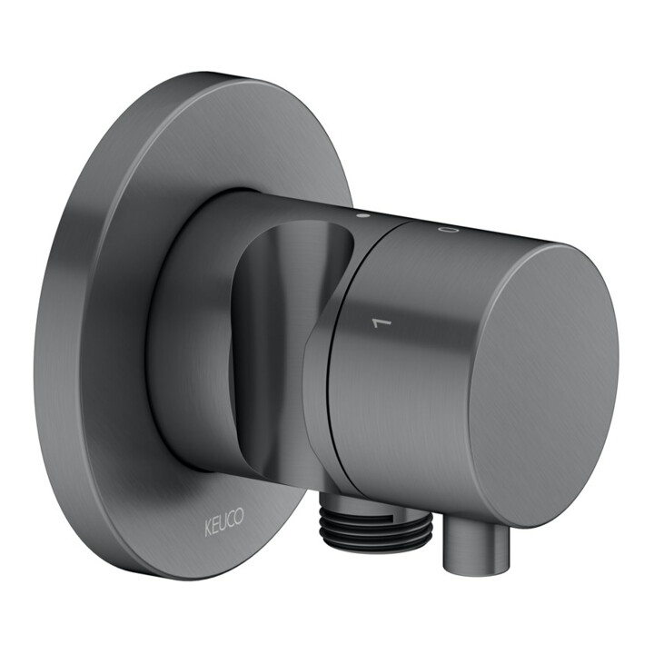 Keuco Fertigmontageset IXMO UP3-W-Ab/ Um-V, Hlt, rd, SW-chrom geb.
