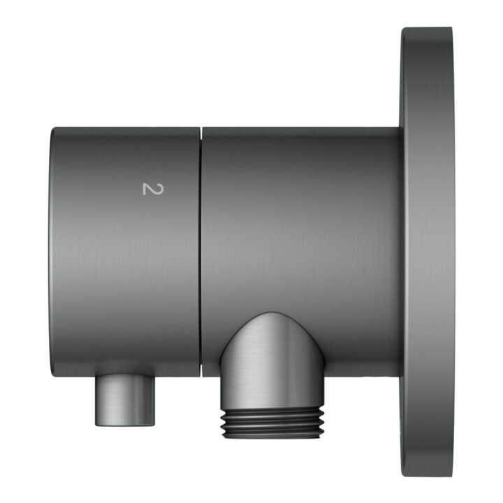 Keuco Fertigmontageset IXMO UP3-W-Ab/ Um-V, Hlt, rd, SW-chrom geb.