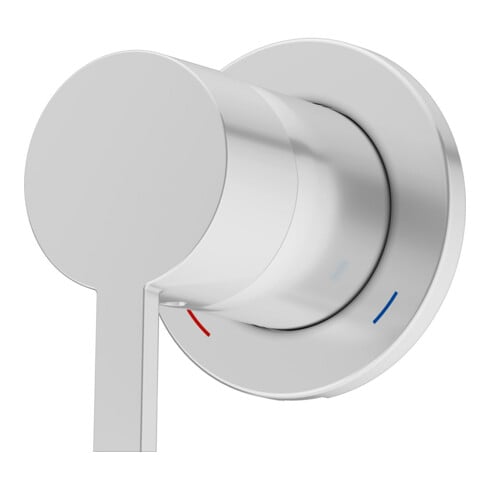 Keuco Fertigmontageset Plan blue alu/fin, 165mm, UP-EHM, rd, Wd-mont.