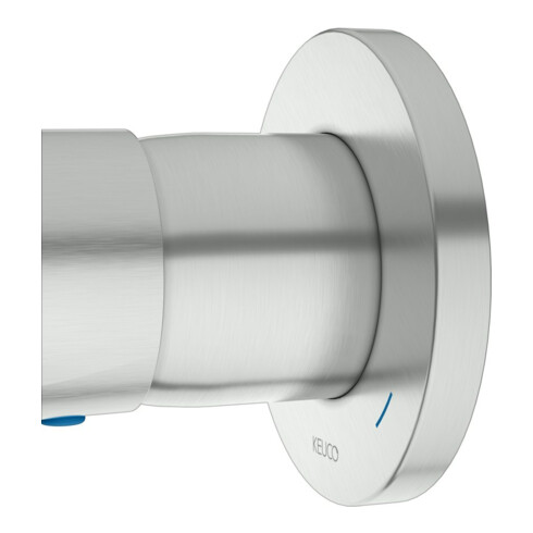 Keuco Fertigmontageset Plan blue UP-EHM, rund, edelstahl-finish