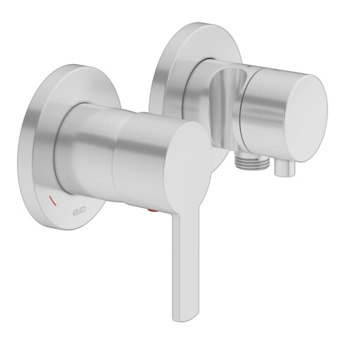 Keuco Fertigmontageset Plan blue UP-EHM, SA, Hlt, f 2 Verbr., alu./finish