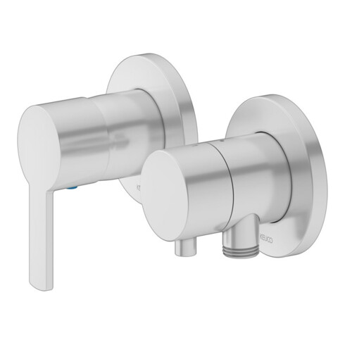 Keuco Fertigmontageset Plan blue UP-EHM, SA, Hlt, f 2 Verbr., alu./finish