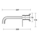 Keuco Fertigmontageset Plan blue vc, 225mm, UP-EHM, rd, Wd-mont.-1