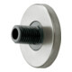 Keuco Fixation murale Plan m, aluminium argenté anodisé/noir-1
