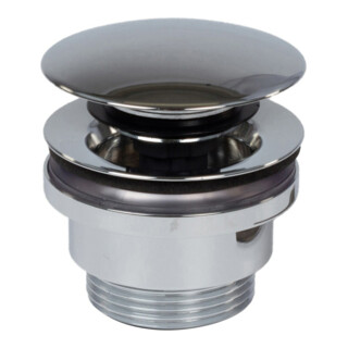 Keuco Garniture de vidage Push-Open, G 1 1/4, finition aluminium