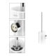 Keuco Garniture WC REVA 12864 Mod. Wd., verre mat véritable, chromé