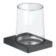 Keuco Glashalter Edition 11 m Echtkr.-Glas + Ha., SW-chrom gebürstet-1