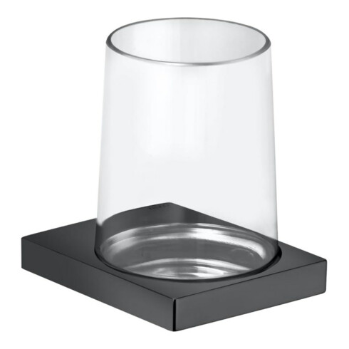 Keuco Glashalter Edition 11 m Echtkr.-Glas + Ha., SW-chrom gebürstet