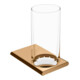 Keuco Glashalter Edition 400 mit Echtkristall-Glas, Bronze gebürstet-1