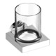 Keuco Glashalter Edition 90 kompl. mit Echtkristall-Glas, verchromt-1