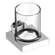 Keuco Glashalter Edition 90 kompl. mit Echtkristall-Glas, verchromt