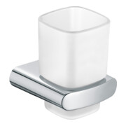 Keuco Glashalter ELEGANCE komplett mit Echtkristall-Glas, mattiert verchromt