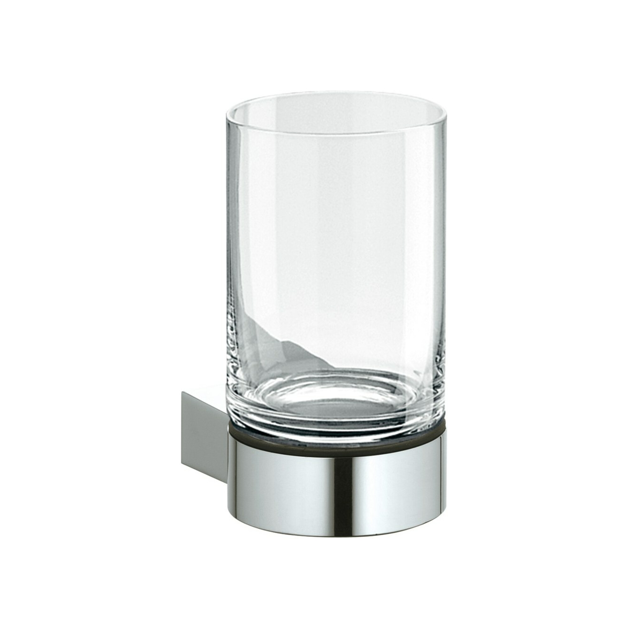 Keuco Glashalter Plan m Echtkr.-Glas u. Ha., Alu si-elox