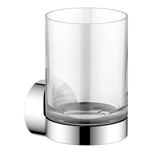 Keuco Glashalter REVA verchromt, mit Echtkristall-Glas