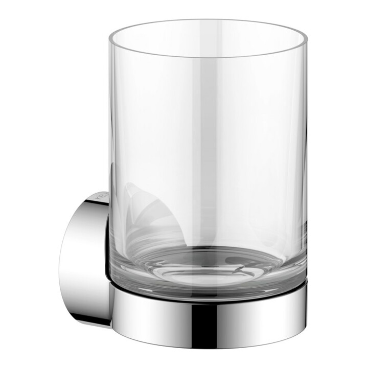 Keuco Glashalter REVA verchromt, mit Echtkristall-Glas