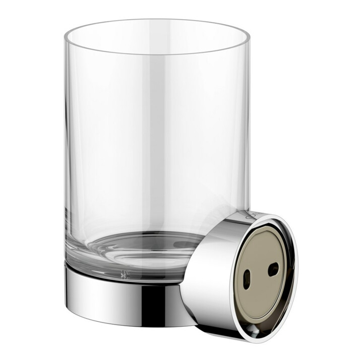 Keuco Glashalter REVA verchromt, mit Echtkristall-Glas