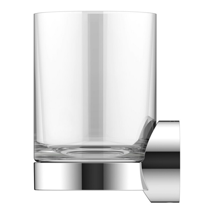 Keuco Glashalter REVA verchromt, mit Echtkristall-Glas