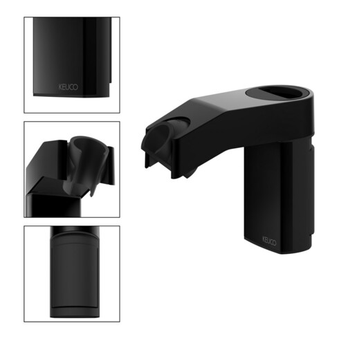 Keuco Glissière de douche AXESS noir mat