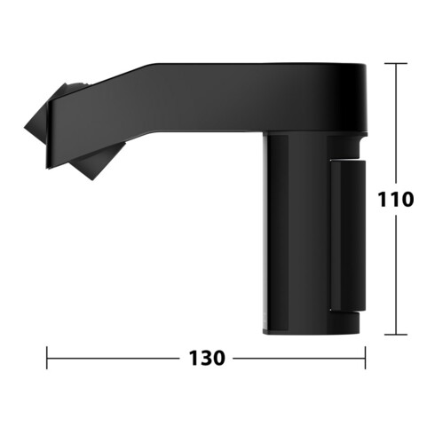 Keuco Glissière de douche AXESS noir mat
