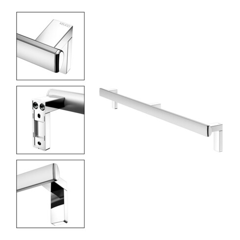 Keuco Haltegriff AXESS 1000mm, Alu silber-eloxiert/verchromt