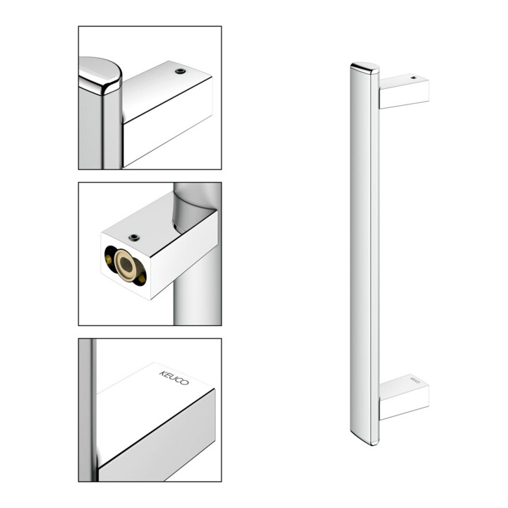 Keuco Haltegriff AXESS senkr., 400mm, Alu si-elox/vc