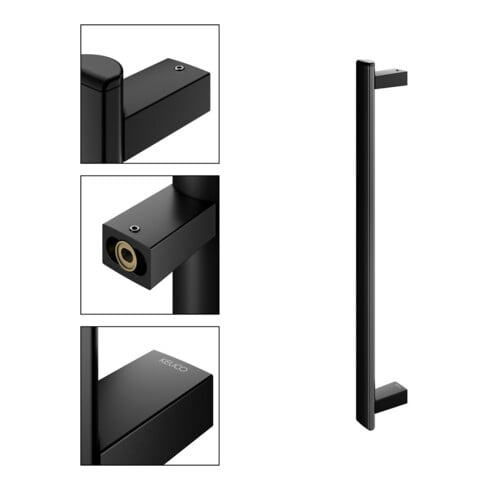 Keuco Haltegriff AXESS senkrecht, 600mm, schwarz matt