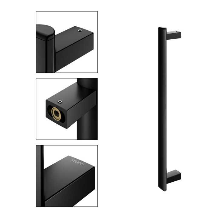 Keuco Haltegriff AXESS senkrecht, 600mm, schwarz matt