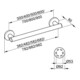 Keuco Haltegriff CARE PLAN 482 mm verchromt-4