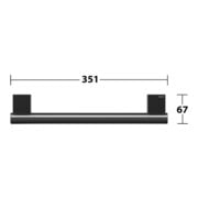 Keuco Haltegriff Plan Breite 351mm, schwarz-matt-5
