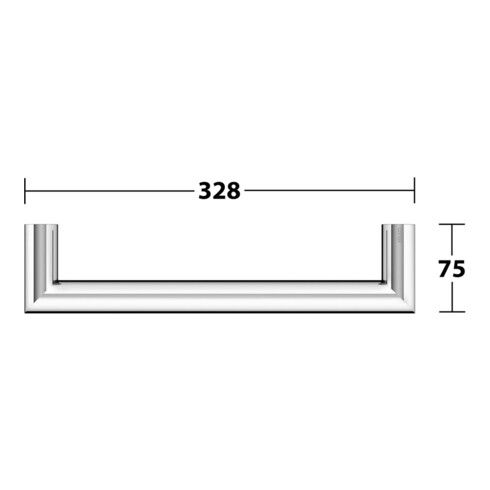 Keuco Haltegriff REVA verchromt, 328mm