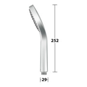 Keuco Handbrause IXMO 3 Strahlarten, aluminium-finish-2