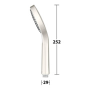 Keuco Handbrause IXMO 3 Strahlarten, nickel gebürstet