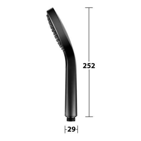 Keuco Handbrause IXMO 3 Strahlarten, schwarz matt