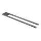 Keuco Handtuchhalter Edition 400 2-tlg., st., 450mm, SW-chrom gebürstet-1