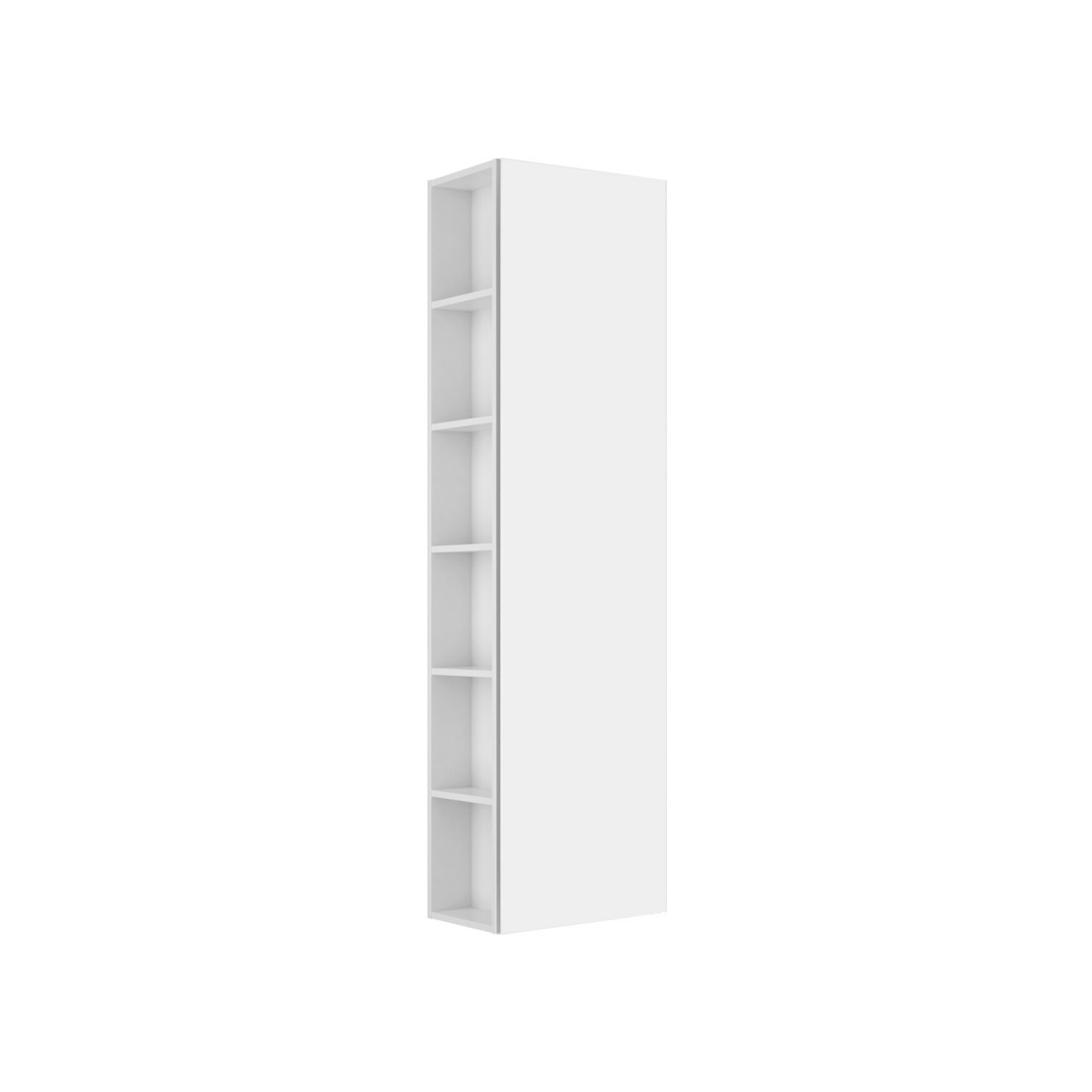 Keuco Hochschrank X-Line 48x175x30cm, R, Rg li, D we m, Gl. we kl