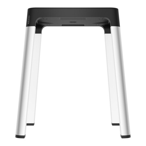 Keuco Hocker AXESS Sitzfl. 338mm, Alu silber-elox./schwarz