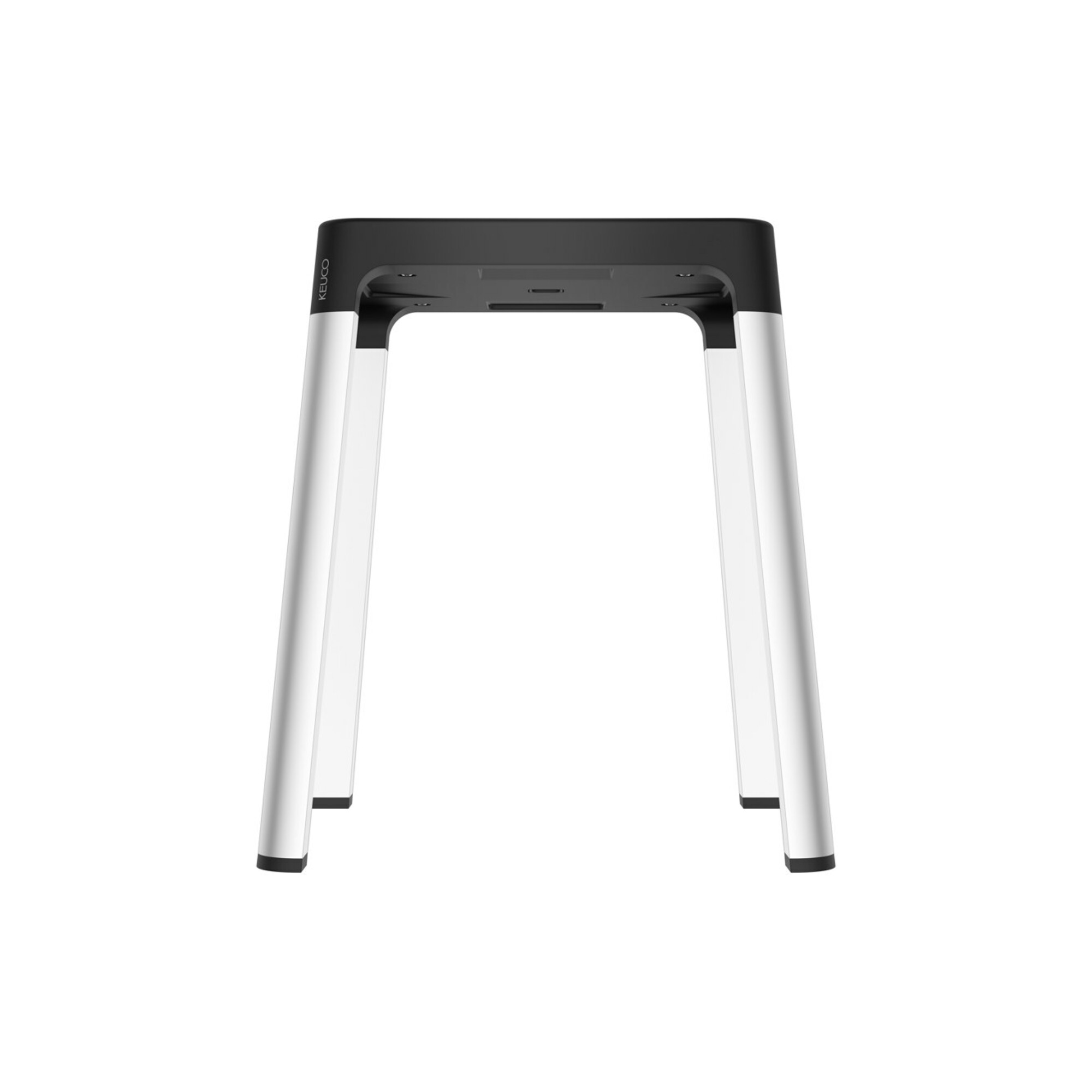 Keuco Hocker AXESS Sitzfl. 338mm, Alu silber-elox./schwarz