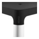 Keuco Hocker AXESS Sitzfl. 338mm, Alu silber-elox./schwarz-2