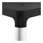 Keuco Hocker AXESS Sitzfl. 338mm, Alu silber-elox./schwarz-2