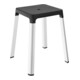 Keuco Hocker AXESS Sitzfl. 338mm, Alu silber-elox./schwarz-4