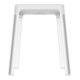 Keuco Hocker AXESS Sitzfl. 338mm, Alu silber eloxiert/weiß-2