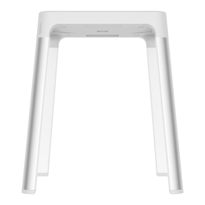 Keuco Hocker AXESS Sitzfl. 338mm, Alu silber eloxiert/weiß
