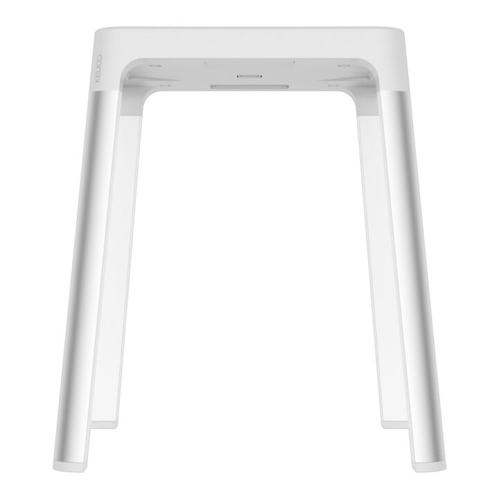 Keuco Hocker AXESS Sitzfl. 338mm, Alu silber eloxiert/weiß