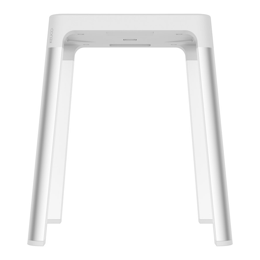 Keuco Hocker AXESS Sitzfl. 338mm, Alu silber eloxiert/weiß