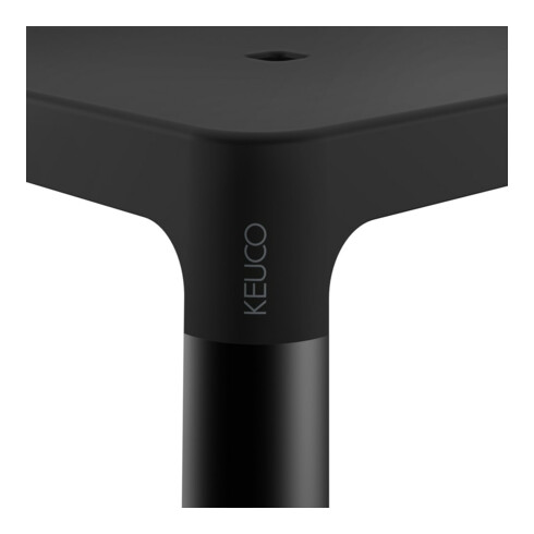 Keuco Hocker AXESS Sitzfläche 338mm, schwarz matt/schwarz