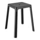 Keuco Hocker AXESS Sitzfläche 338mm, schwarz matt/schwarz