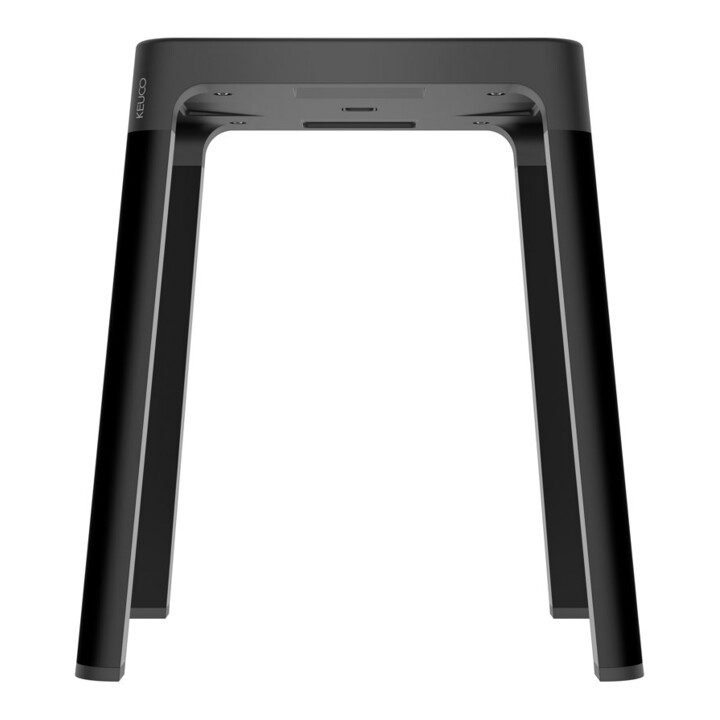 Keuco Hocker AXESS Sitzfläche 338mm, schwarz matt/schwarz